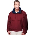 thumbnail image 1 of AFC Men's Poplin Jacket Concealed Hood Water Resistant Coat Big & Tall Sizes, 1 of 5