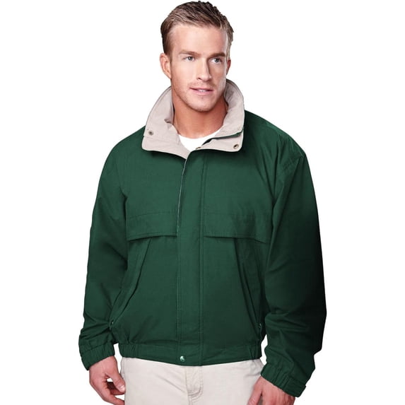 AFC Men's Poplin Jacket Concealed Hood Water Resistant Coat Big & Tall Sizes