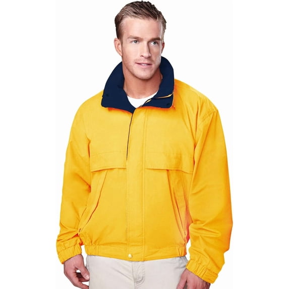 AFC Men's Poplin Jacket Concealed Hood Water Resistant Coat Big & Tall Sizes