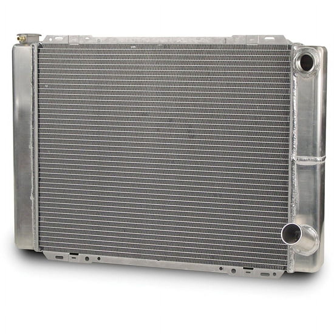 16an Radiator AFCO 80123N Double Pass Style Racing Radiator, 27.5 Inch, -16AN Right ...