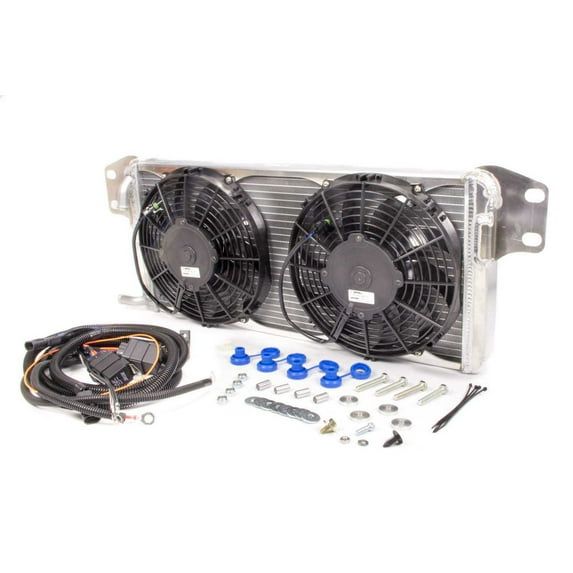 AFCO Racing 80283PRO 2012-13 Chevy Camaro Heat Exchanger Aluminum Dual Pass Fans