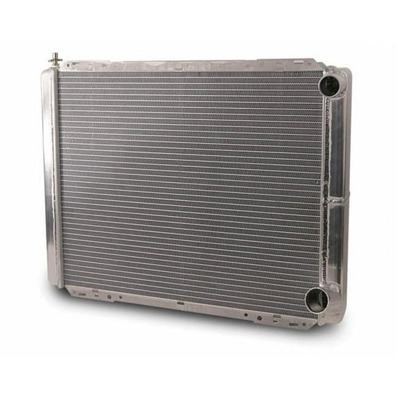 AFCO Racing Products 80119N Pro Series Double Pass Aluminum Radiator - 19 x 26 x 3 - 0.25 in. Pipe - Chevy