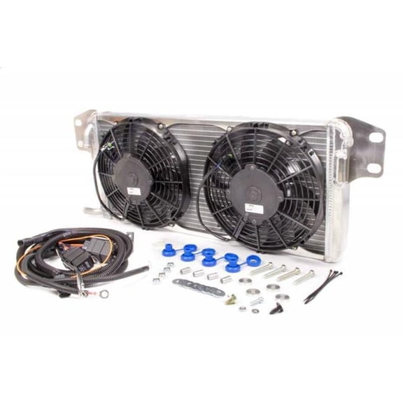 AFCO Racing Products 80283PRO Racing Products Intercooler Heat Exchanger Fan Included Aluminium Natural - GM LS-Series