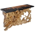 thumbnail image 1 of 60 Inch Teak Root Console Black Resin, 1 of 5