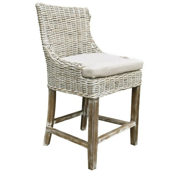 AFD Alfresco Counter Stool Kuba Weave Savannah Wash