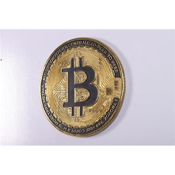 AFD Home 12023734 Bitcoin Wall Art - Gold