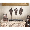 thumbnail image 1 of AFD Bronzed Masks On Stand Set of 3, 1 of 2