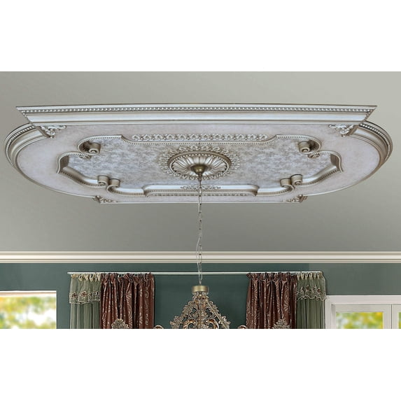 AFD Champagne Rectangular Chandelier Ceiling Medallion 94 inches