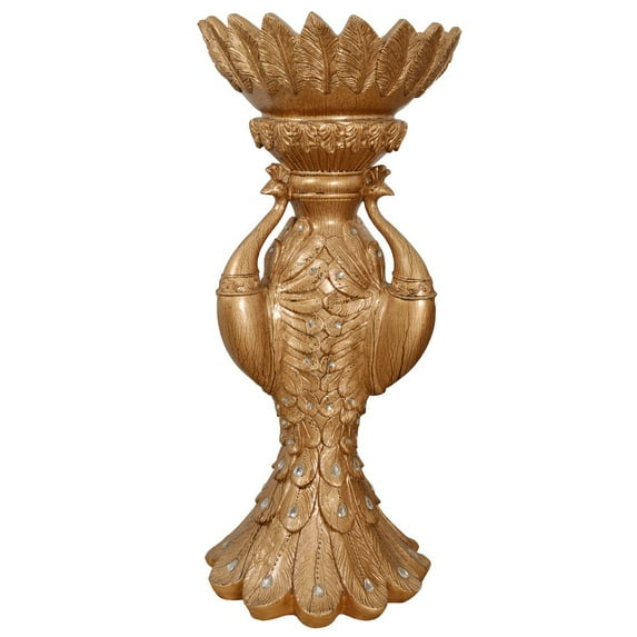 AFD Copper Drizzle Large Peacock Vase