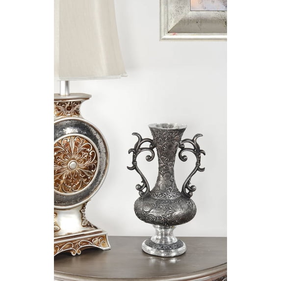 AFD Galena Carved Urn 17 inch
