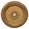 thumbnail image 1 of Golden Leaf Chandelier Ceiling Medallion 24 Inch Diameter, 1 of 3