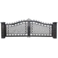 thumbnail image 1 of AFD Home 11156932 Aluminum KC Bridgeton Moore Right Gate, Black, 1 of 1