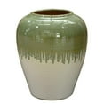 thumbnail image 1 of AFD Home 12005607 15 dia. x 19.5 in. Avocado Vase, Green & White - Small, 1 of 1
