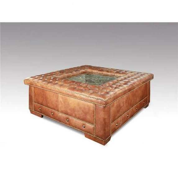 AFD Home 12011052 Derbyshire Cocktail Ottoman, Multicolor - 19 x 48 x 48 in.