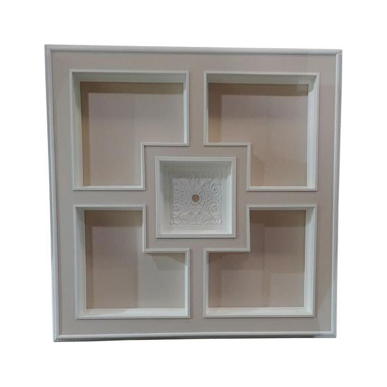 Majestic White Fiberglass Square Ceiling Medallion, 72" x 72"