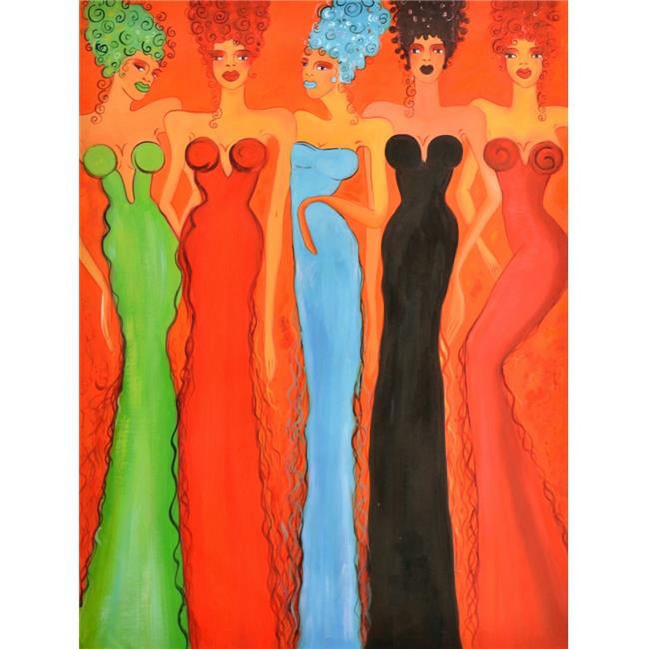 AFD Home 12016818 Curvy Ladies Canvas & Wood Gallery Wrap