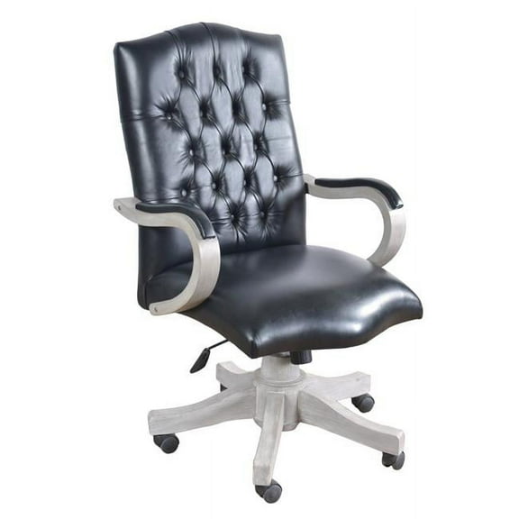 AFD Home 12019681 Mystique Office Leather Chair, Grey