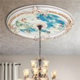 thumbnail image 1 of AFD Home  35.50 in. Cherub Chandelier Ceiling Medallion - White & Sky Blue, 1 of 1