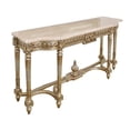 thumbnail image 1 of AFD Home 68 in. Platine Grand Carved Console with Marble Top, 1 of 1