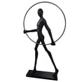 thumbnail image 1 of AFD Home 12020087 Modern Black Man with Hoop Statue, 1 of 5