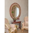 thumbnail image 1 of AFD Peruvian Painted Glass Scalloped Mirror, 1 of 5