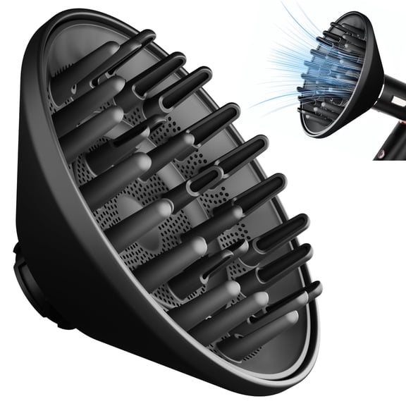 AFDD Large Diffuser Attachment Compatible with Shark FlexStyle Upgraded Bigger Diffuser Nozzle for Dryer Faster and Define Wavy Curly Coily Hair