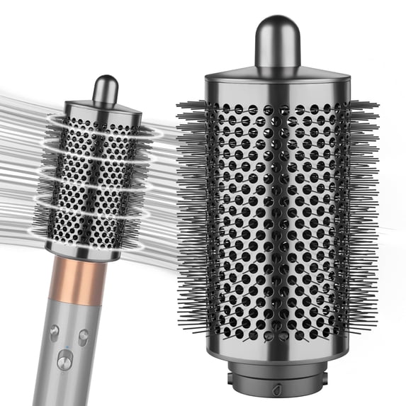 AFDD Large Round Volumizing Brush Compatible with Dyson Airwrap Fluff up and Volumize for Styling Hair Brush Attachment