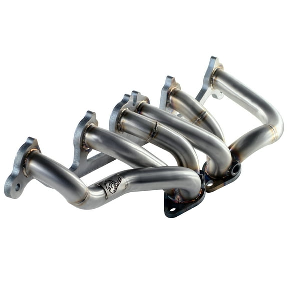 AFE Exhaust Header;Twisted Steel;Side xit;.5"Thing Flange w/Round Ports;48-46202