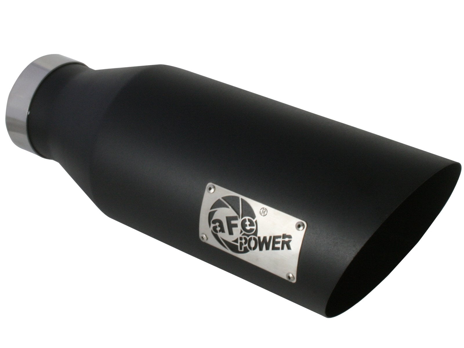 AFE POWER 4992023B 4 IN X 7 OUT X 18 L IN BOLTON (BLK), EXHAUST TIP