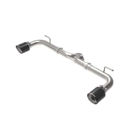 aFe Takeda 2-1/2 Inch 304 Stainless Steel Axle-Back Exhaust System with Carbon Fiber Tips for Mazda 3 2014-2018