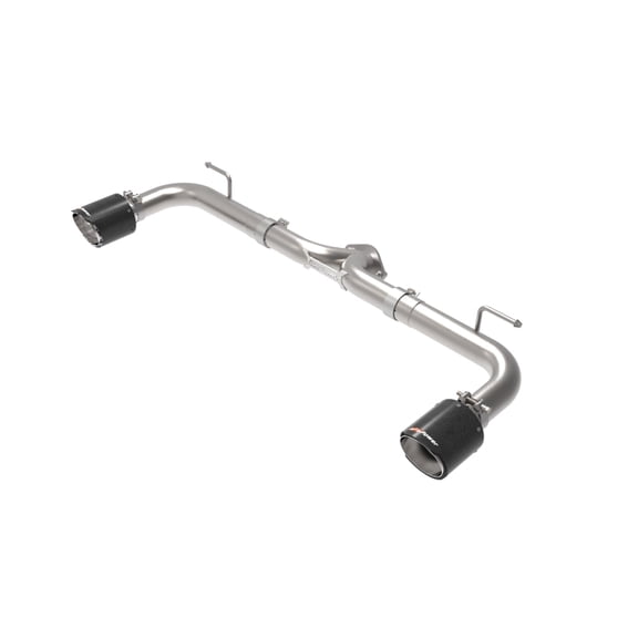 aFe Takeda 2-1/2 Inch 304 Stainless Steel Axle-Back Exhaust System with Carbon Fiber Tips for Mazda 3 2014-2018