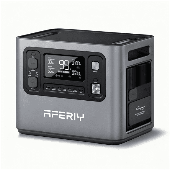 AFERIY 2800W Portable Power Station with 2048Wh LiFePO4 Battery, Expandable to 10kWh, 1800W AC Charging, UPS Solar Generator for Home Use and Outdoor Activities