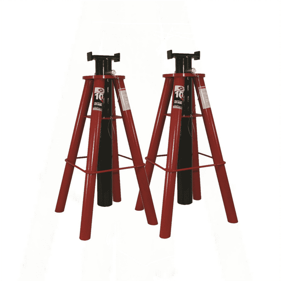 AFF- Jack Stands - 10 Ton Capacity - Pin Style - High Lift - Pair