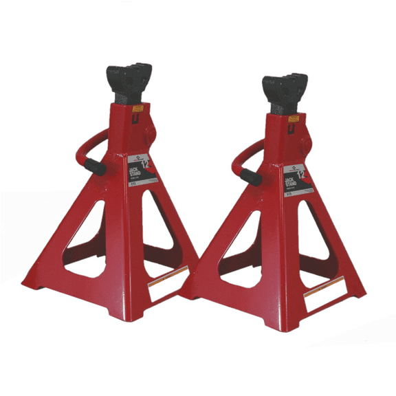 AFF- Jack Stands - 12 Ton Capacity - Ratcheting - Double Locking - Pair