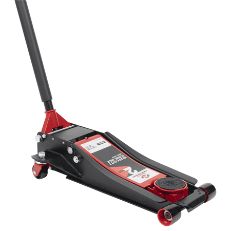 AFF- Service Jack - 2 Ton Capacity - Lightning Lift - Short Chassis - Low Profile - 2 pc Handle - 2.75" Min H to 19.7" Max H - Heavy Duty