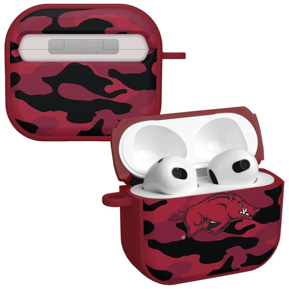 Arkansas Razorbacks Camo HDX Case Cover Compatible with Apple AirPods Gen 3 by Affinity Bands