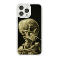 thumbnail image 1 of Fine Art HD Phone Case Compatible with MagSafe Apple iPhone 13 Pro (Skeleton Smoking) by Affinity Bands, 1 of 1