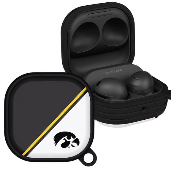 Iowa Hawkeyes Champion Series HDX Case Cover Compatible with Samsung Galaxy Buds Pro & Buds Live by Affinity Bands