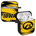 thumbnail image 1 of Iowa Hawkeyes Paint Stripe HDX Case Cover Compatible with Apple AirPods Gen 1 & 2 by Affinity Bands, 1 of 4