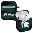 thumbnail image 1 of Michigan State Spartans Paint Stripe HDX Case Cover Compatible with Apple AirPods Gen 1 & 2 by Affinity Bands, 1 of 4
