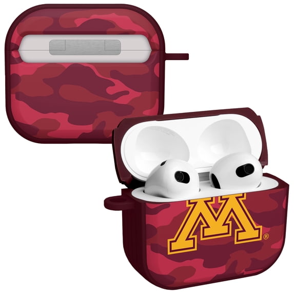 Minnesota Golden Gophers Camo HDX Case Cover Compatible with Apple AirPods Gen 3 by Affinity Bands