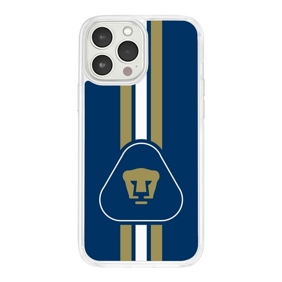UNAM Pumas HD Phone Case Compatible with Apple iPhone 14 (Stripes) by Affinity Bands