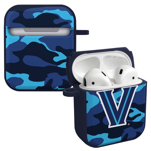 Villanova Wildcats Camo HDX Case Cover Compatible with Apple AirPods Gen 1 & 2 by Affinity Bands