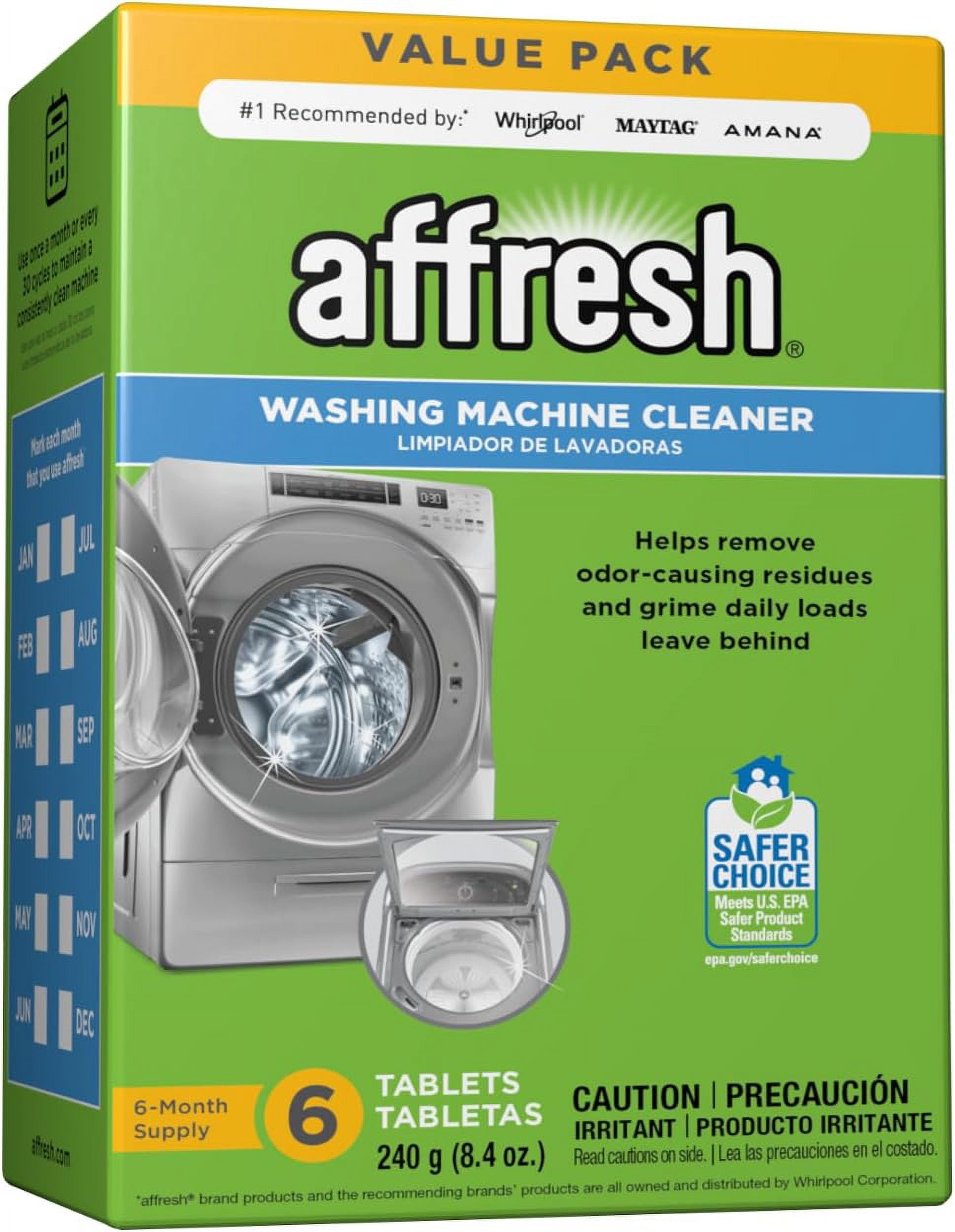 AFFRESH Washing Machine Cleaner, Cleans Front and Top Load Washing