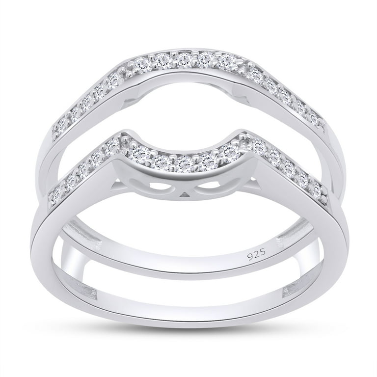 LADIES WRAP RING 0.25CT ROUND DIAMOND 14K WHITE GOLD LADIES WRAP RING 0.25CT ROUND DIAMOND 14K WHITE GOLD