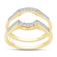 thumbnail image 1 of AFFY 0.25CT Moissanite Diamond Wedding Band Enhancer Guard Ring for Women 14K Yellow Gold over Silver-5.5, 1 of 5