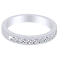 thumbnail image 1 of AFFY 0.33 Ct White Natural Diamond Anniversary Band Ring in 14k White Gold, 1 of 1