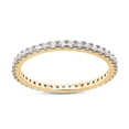 thumbnail image 1 of AFFY 0.50CT Moissanite Full Eternity Stackable Band Ring for Women 14K Yellow Gold over Silver-10, 1 of 7
