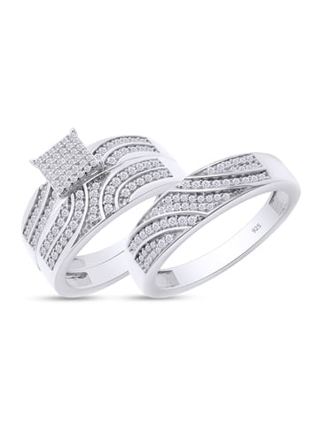 Diamond His and Her Wedding Ring Sets - Walmart.com