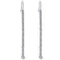 thumbnail image 1 of AFFY 0.78 Cttw Round Shape White Natural Diamond Dangle Earrings In 18K Solid White Gold, 1 of 1